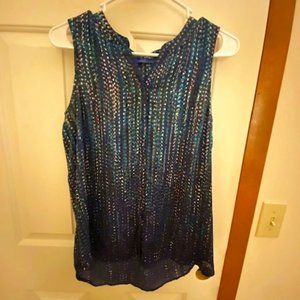 Pink, Green, and Blue Apt. 9 Sleeveless Blouse